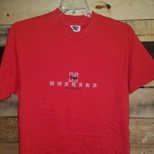 Nebraska Cornhuskers T-Shirt Red ADULT Large NEW